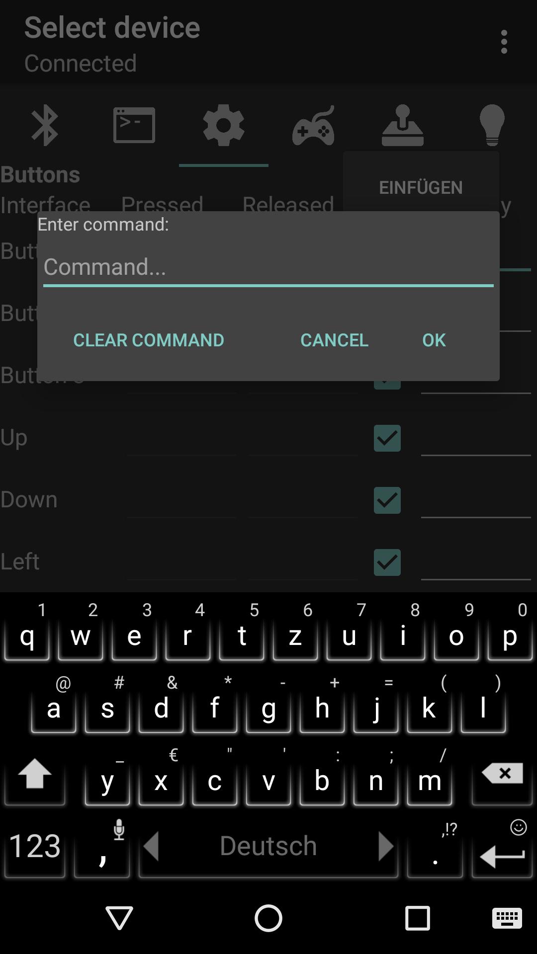 Bluetooth Control BT->uC FREE