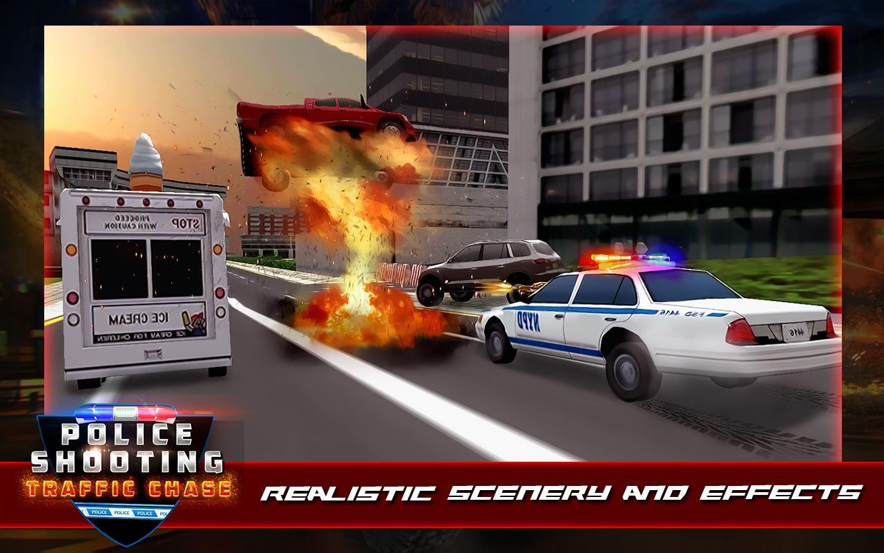 Police Shooting Traffic Chase