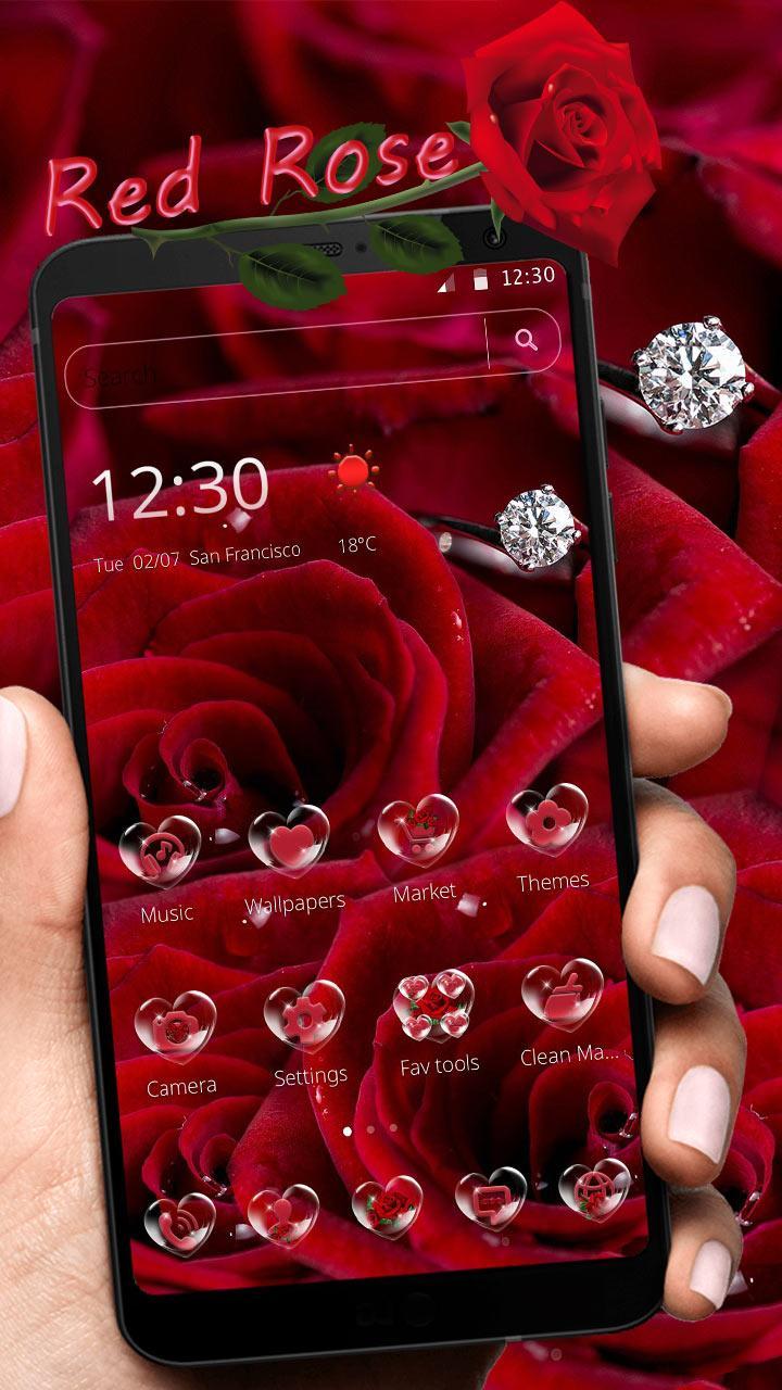 Red Rose Diamond Theme