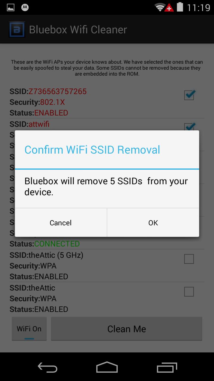 Bluebox Wifi Protector