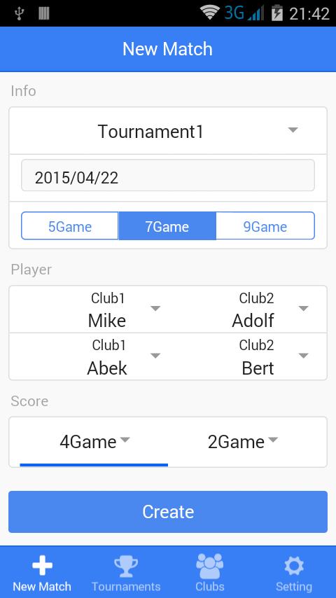 Soft Tennis Match Log