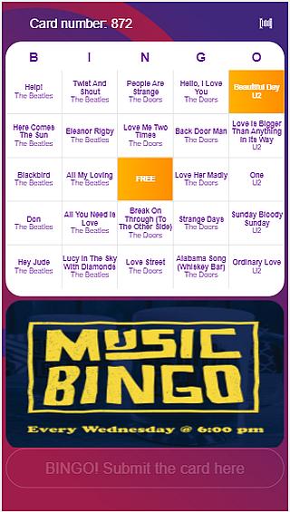 Music Bingo Stadium
