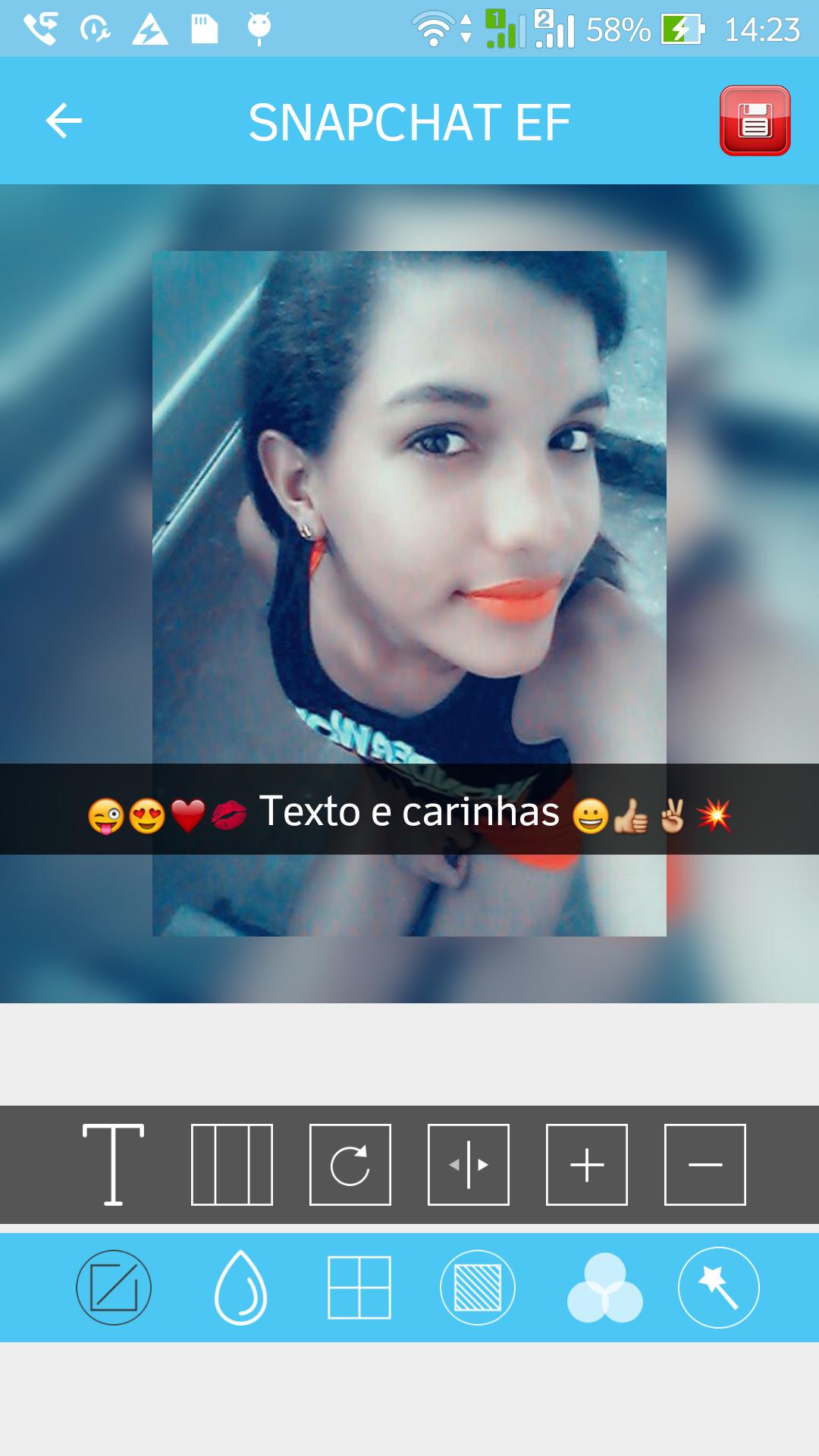 Insta No Crop Efeitos SnapChat