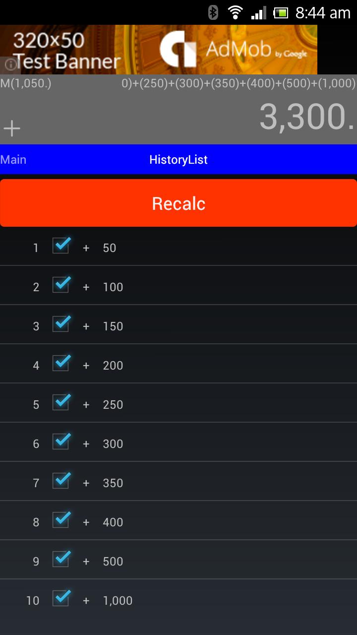 Customize Macro Calc