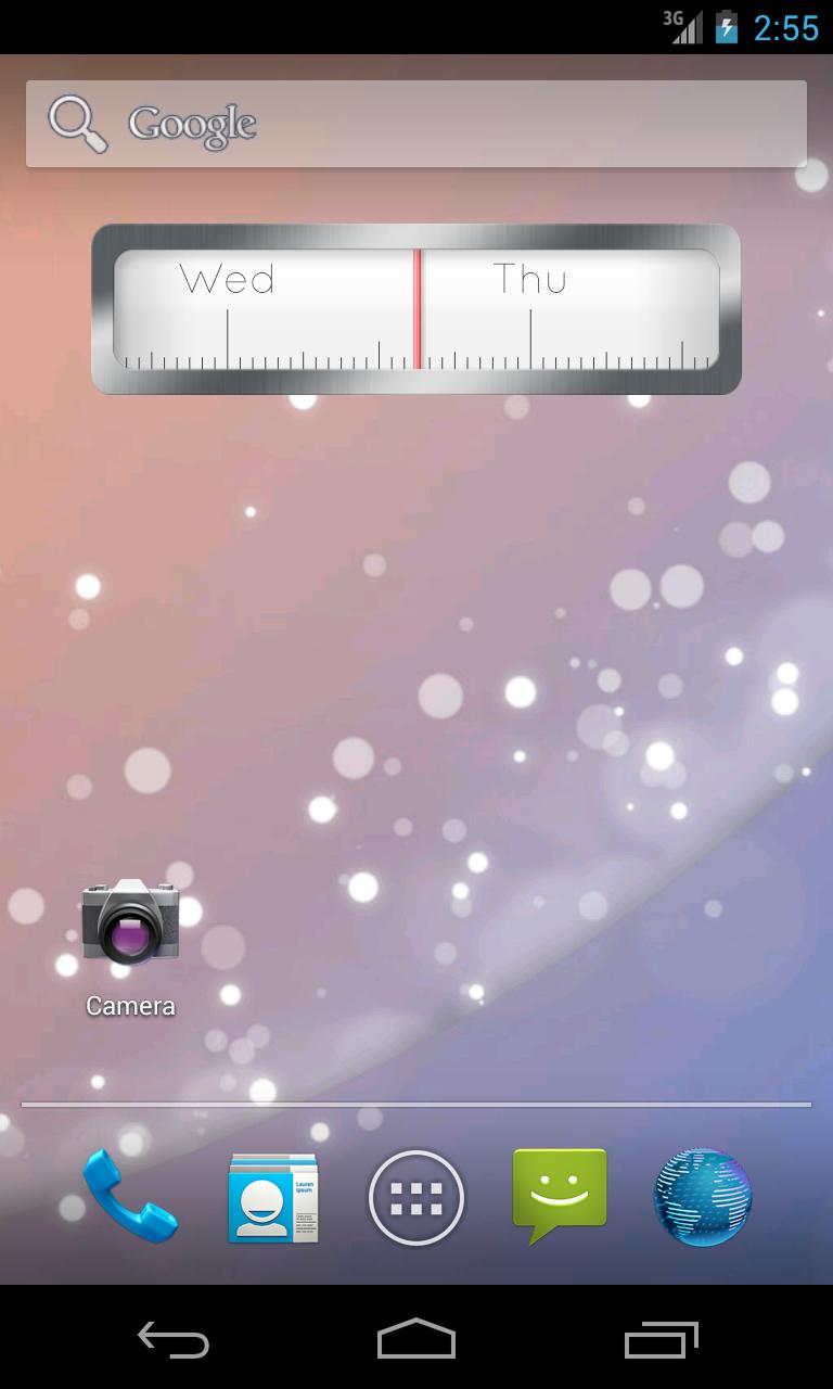 Linear Clock Widget