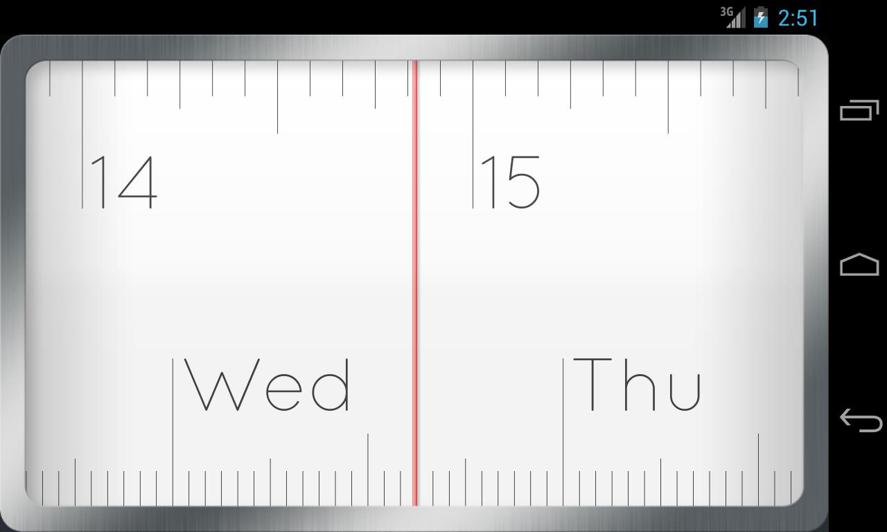 Linear Clock Widget