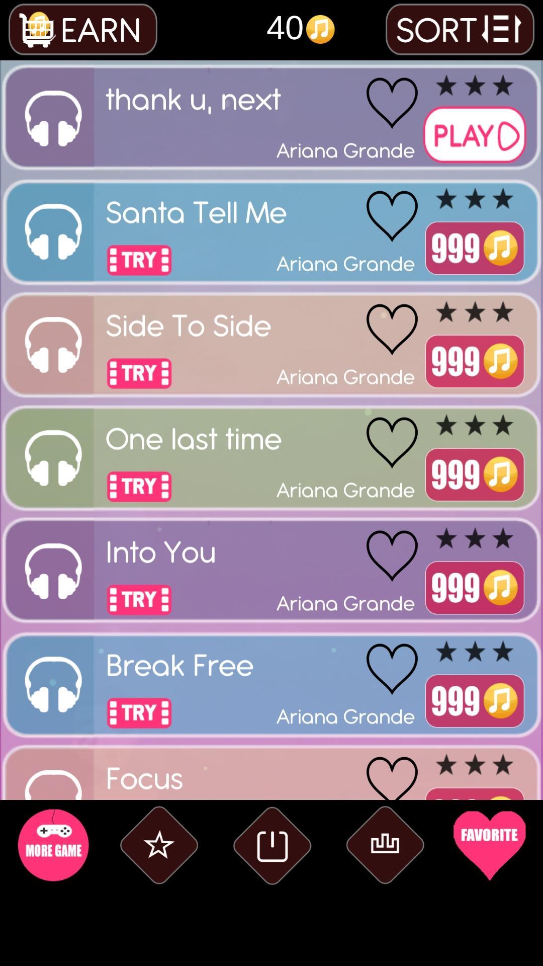 Ariana Grande Hit Tiles