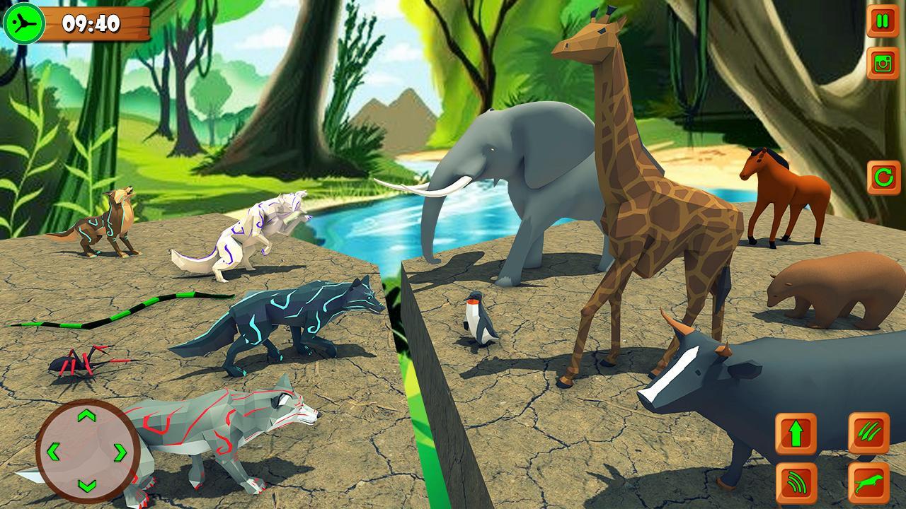 Wild Wolf Chasing Animal Sim 3D Animal Sim Online