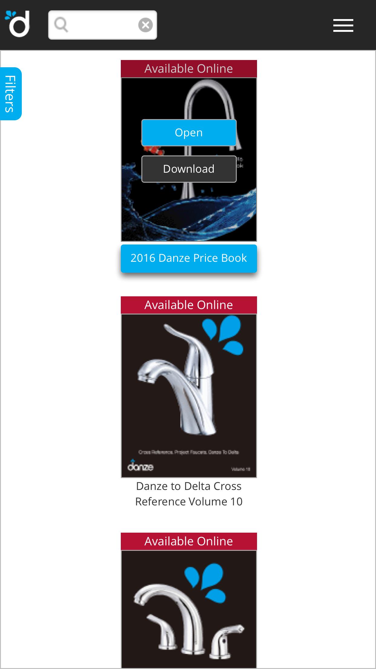 Danze Faucet Catalogs
