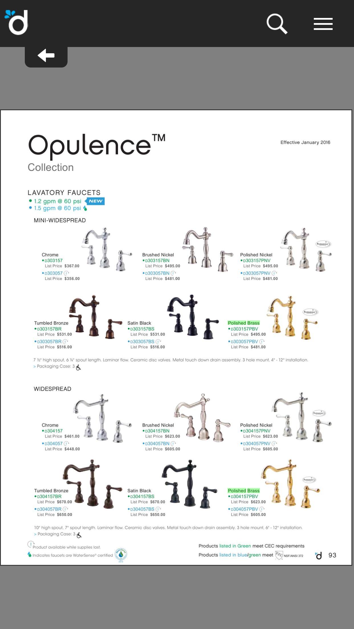 Danze Faucet Catalogs