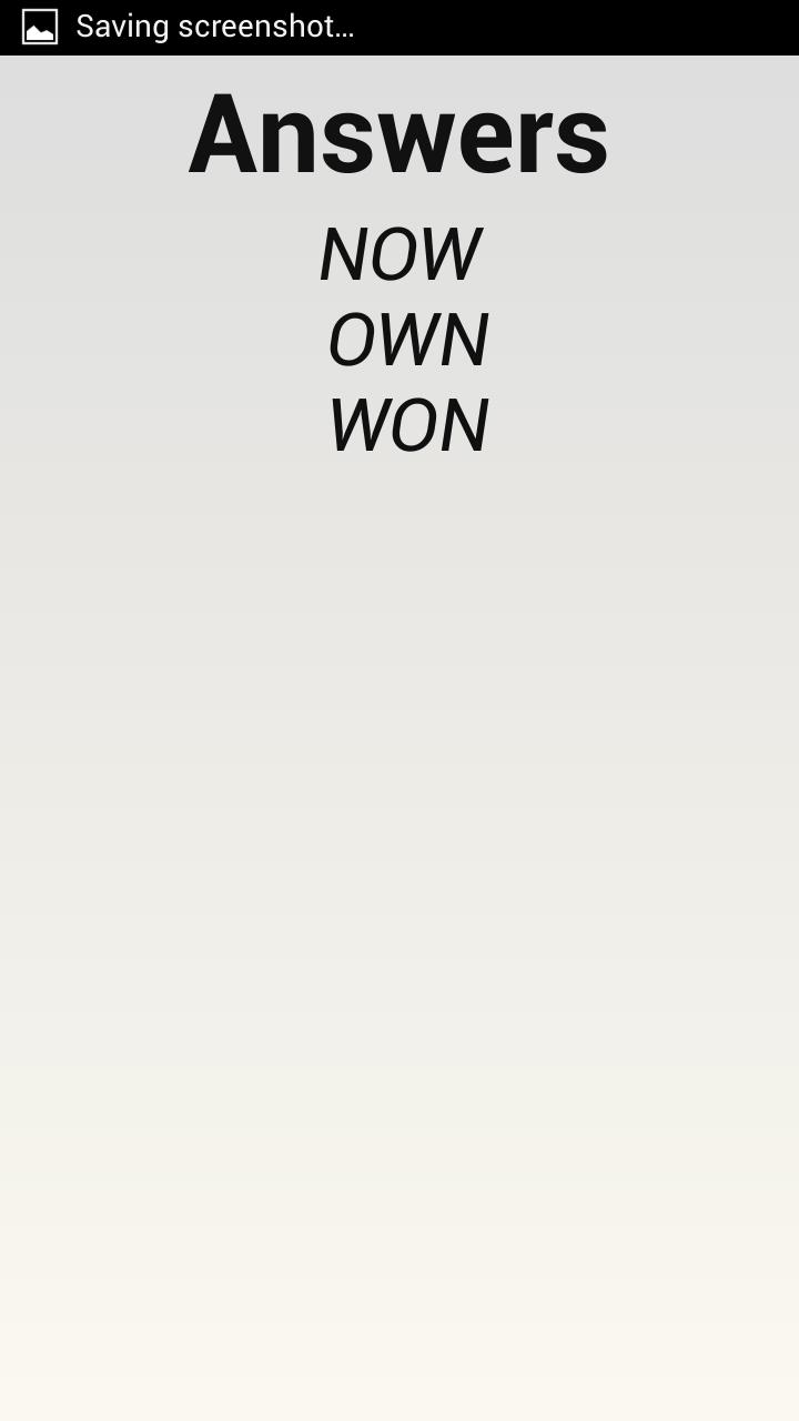 Answers for Word Scapes