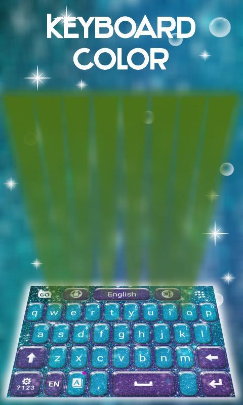 Keyboard Color Glitter Theme