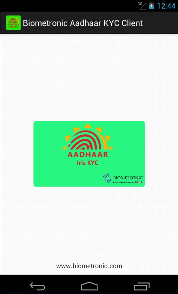 Biometronic Aadhaar eKyc
