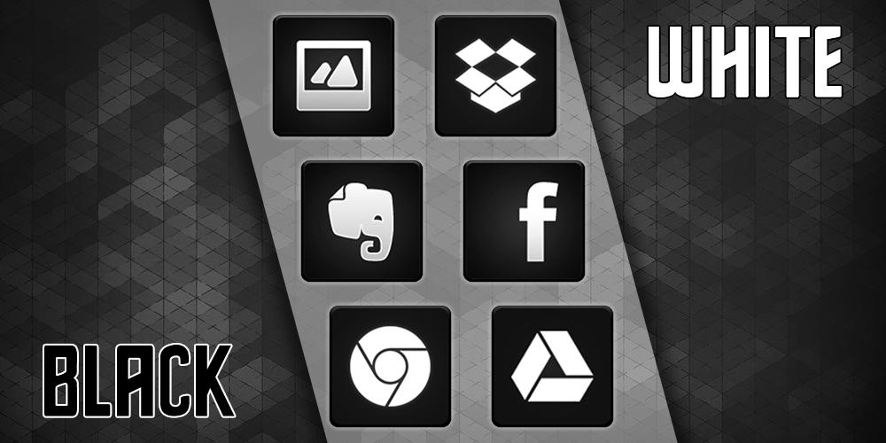Black and White - Solo Launcher Theme