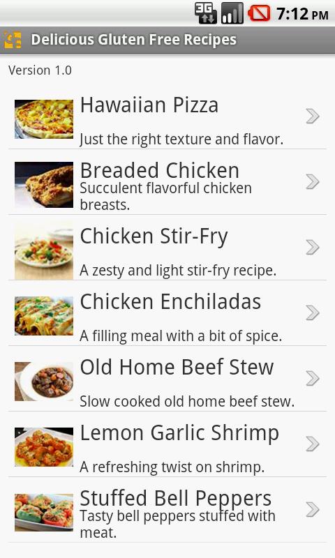 Delicious Gluten Free Recipes