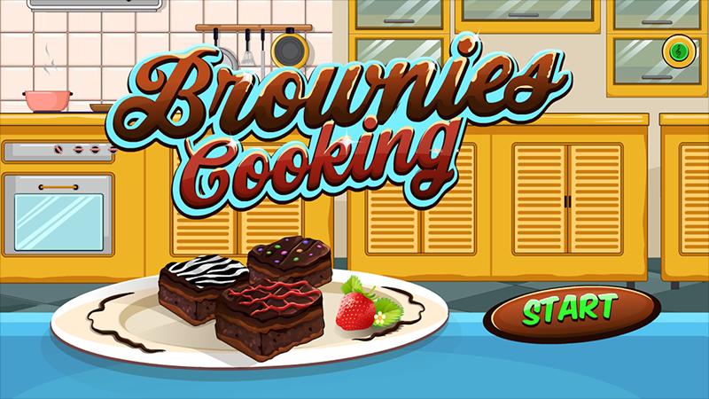 brownies cooking