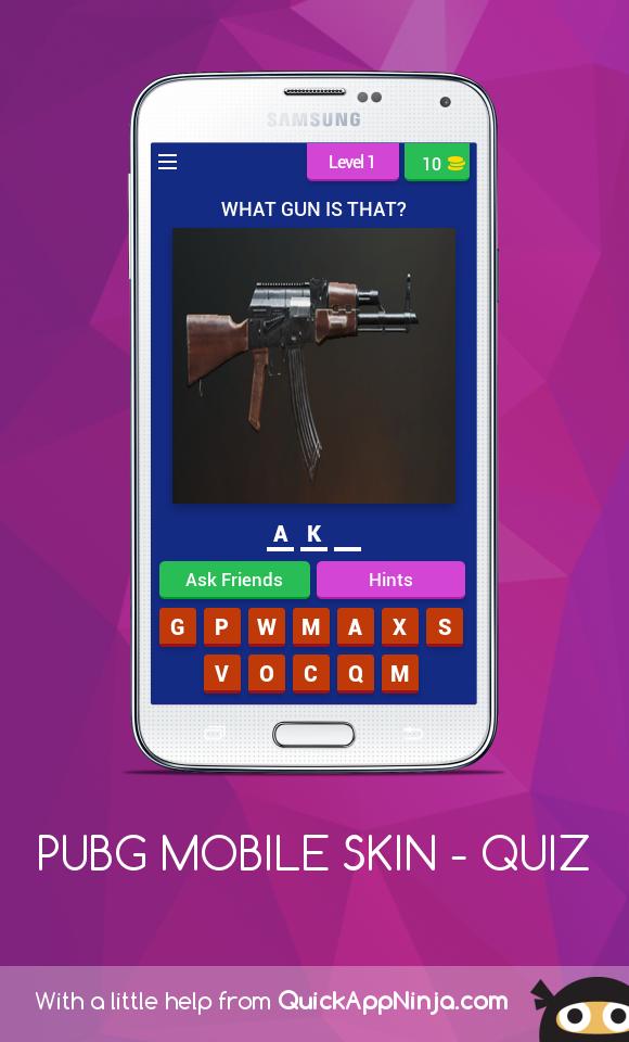 PUBG MOBILE SKIN - QUIZ