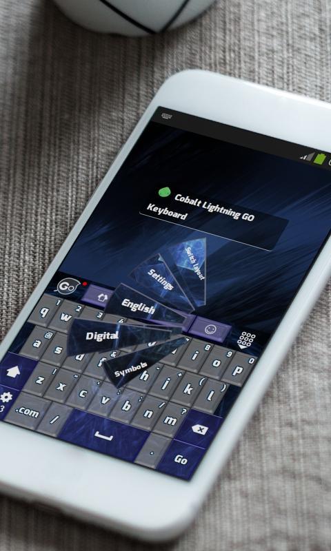 Cobalt Lightning Keyboard Skin