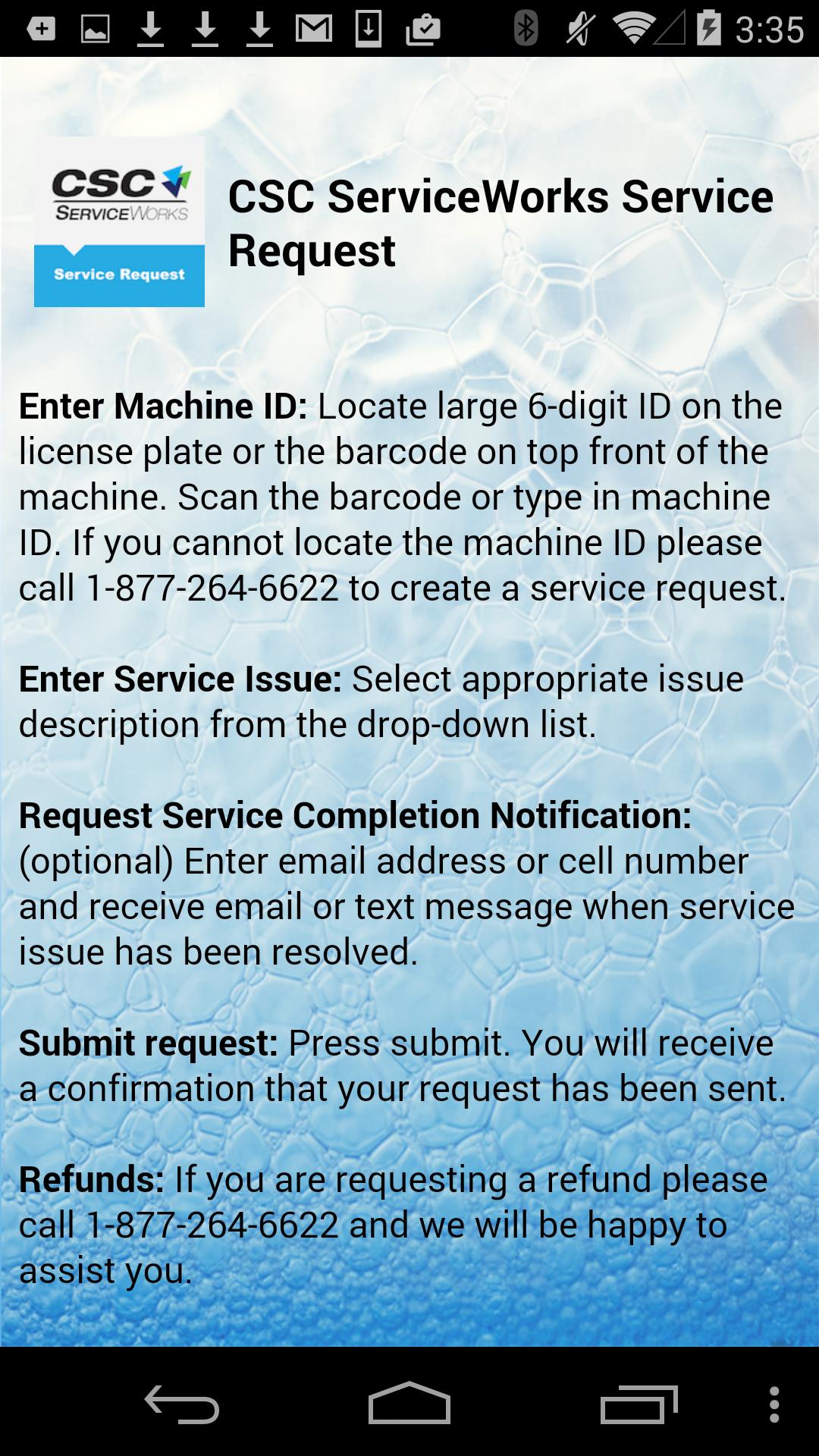 CSC ServiceWorksServiceRequest
