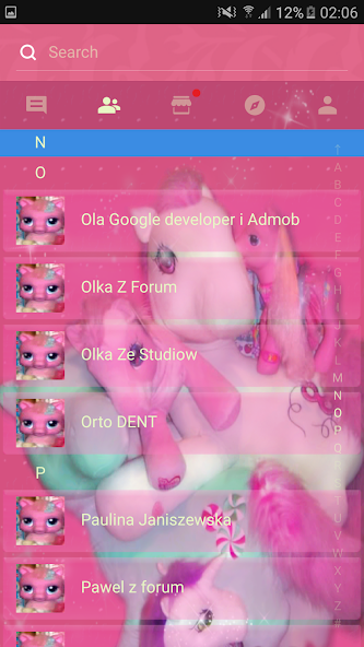 Theme Pink Pony GO SMS PRO