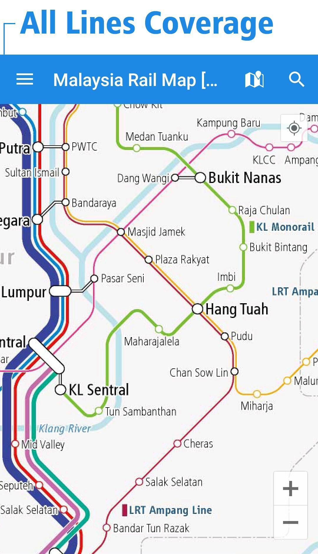 Malaysia Rail Map