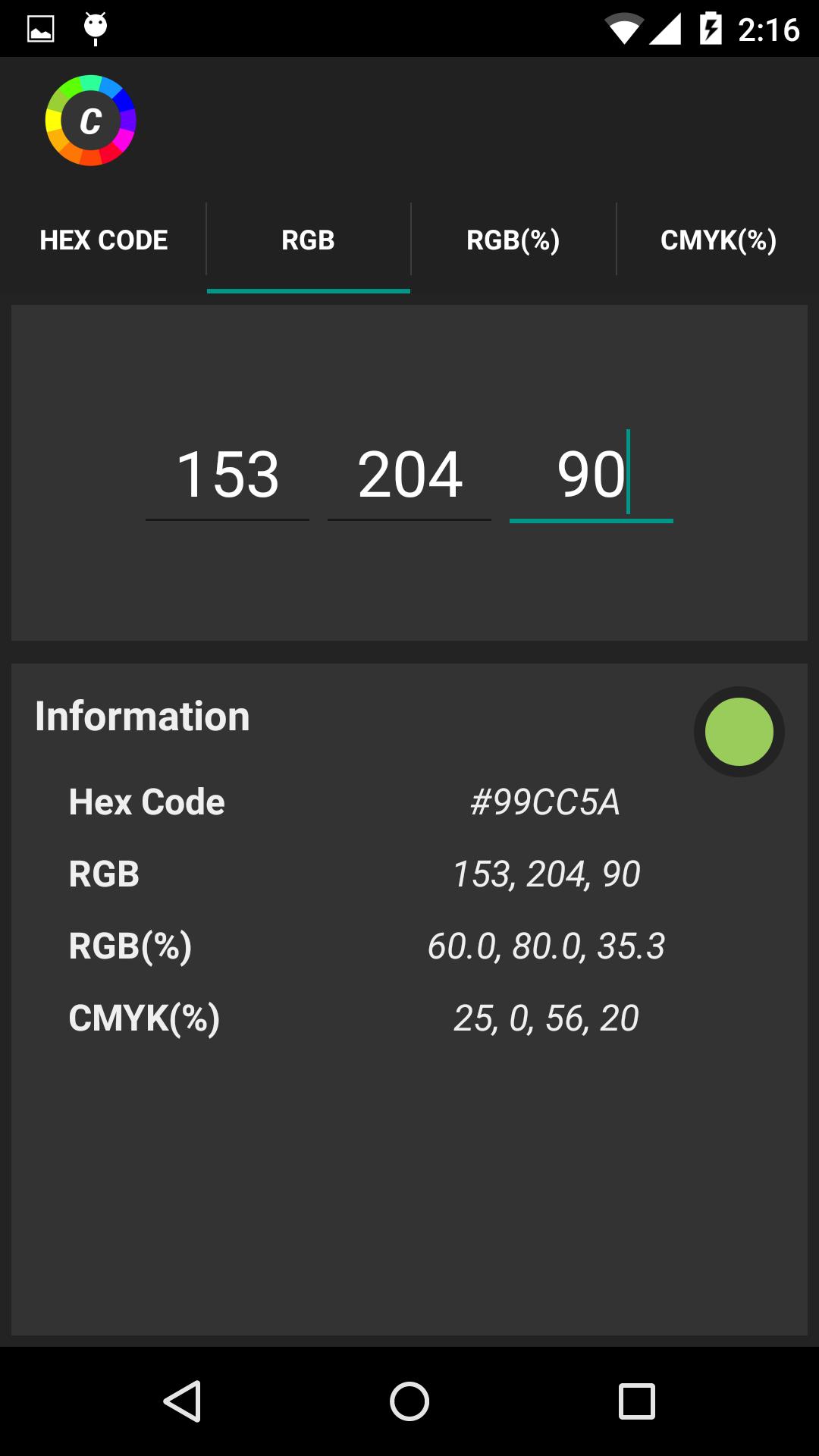 Color Code Converter