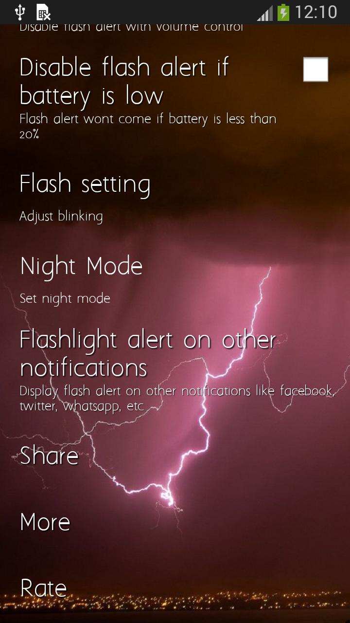 Flash Alert on Call SMS