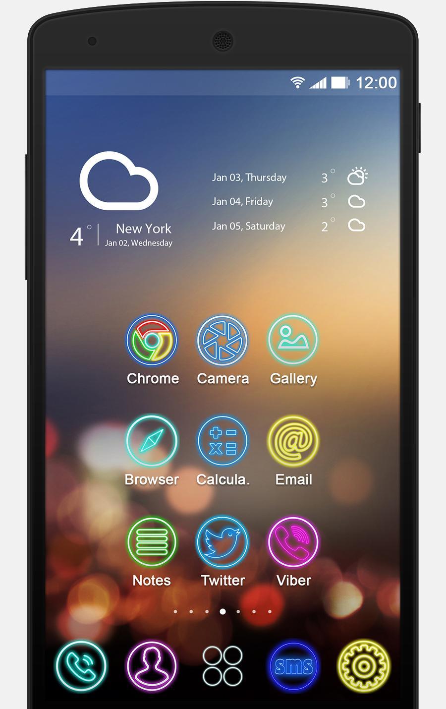 Arino Neon - Solo Launcher Theme