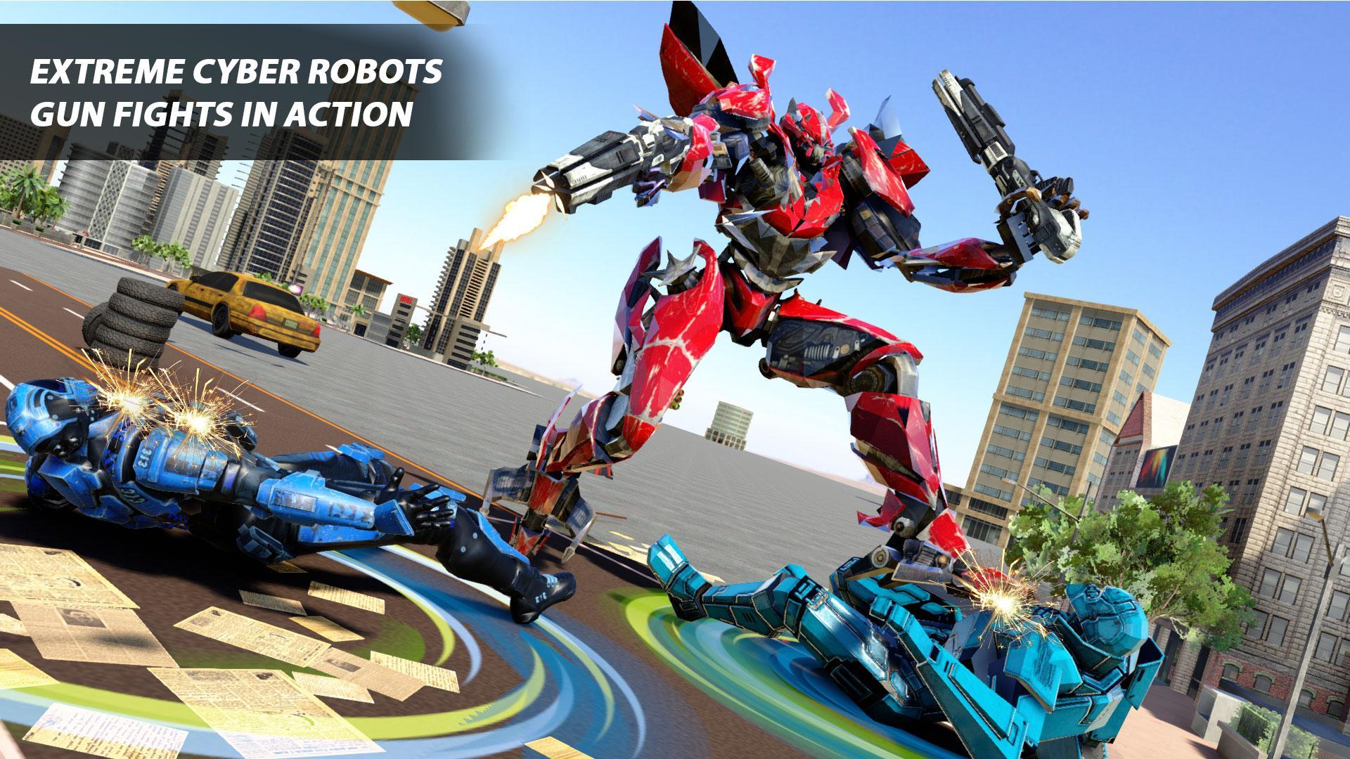 Zebra Robot Transforming Games: Robot Car Game