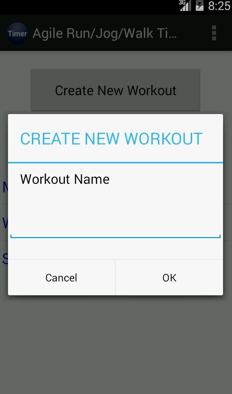 Agile Run / Jog  / Walk Timer