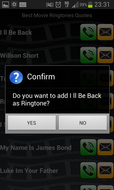 Movie Ringtone Quotes