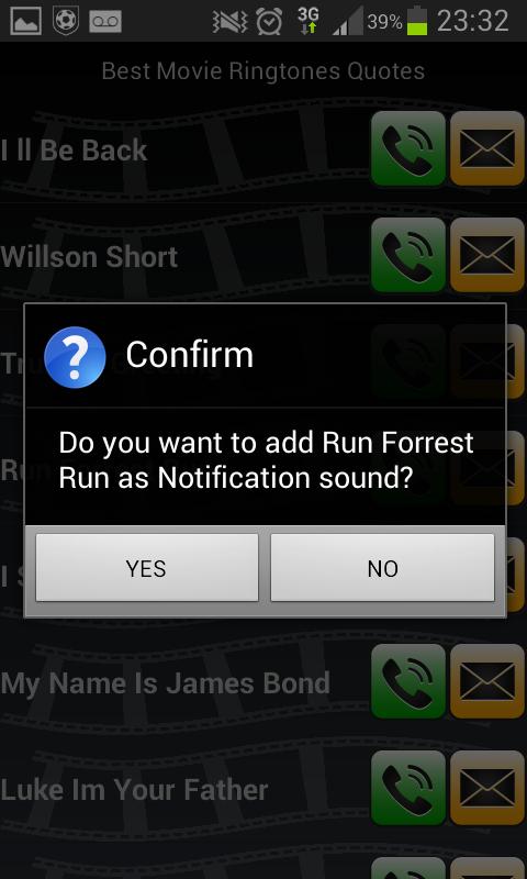 Movie Ringtone Quotes