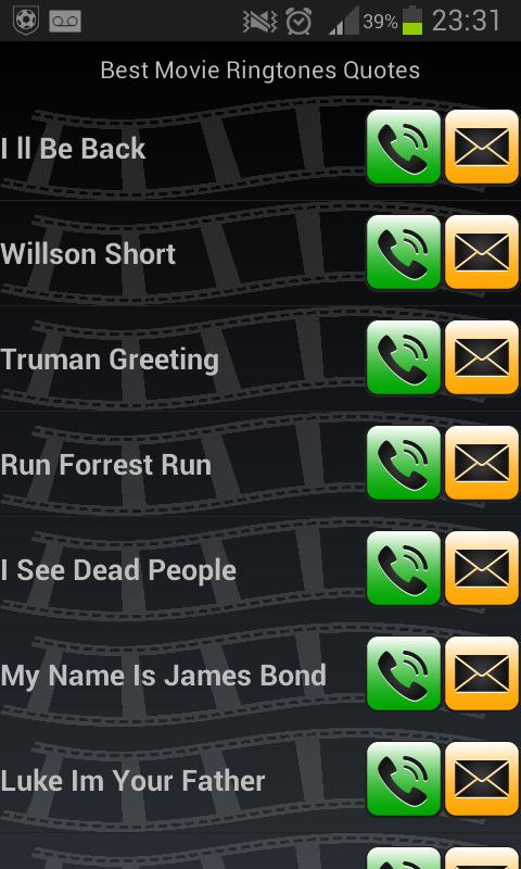 Movie Ringtone Quotes