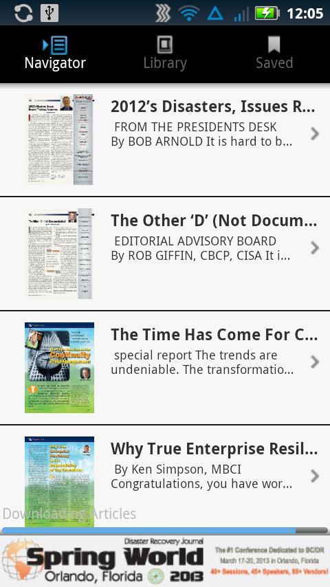 Disaster Recovery Journal