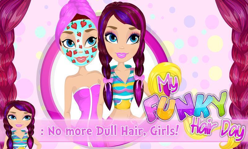 My Funky Hair Day Spa Makeover