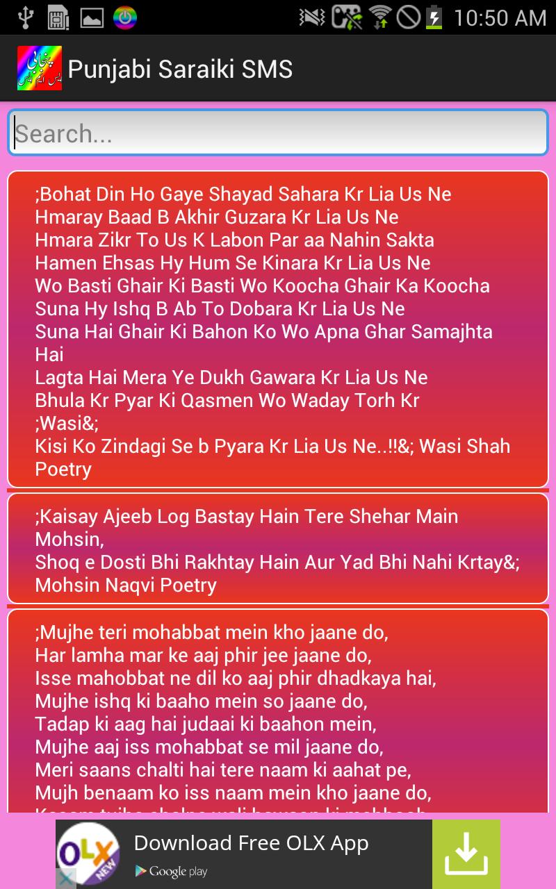 Punjabi Saraiki Funny SMS