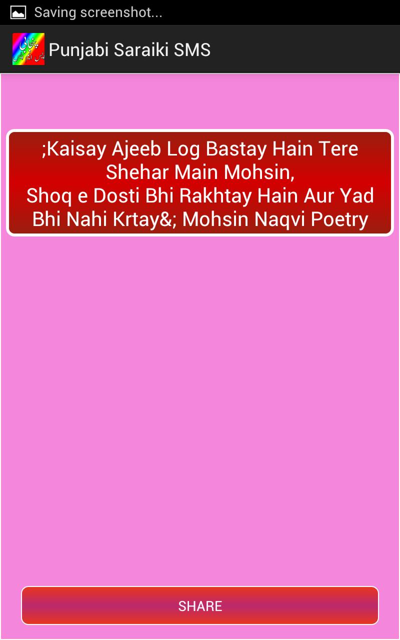 Punjabi Saraiki Funny SMS