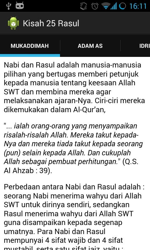 25 Kisah Nabi dan Rasul