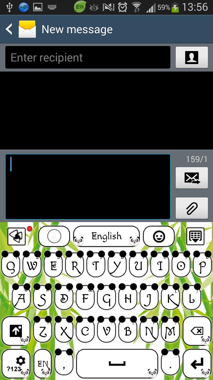 GO Keyboard Cute Panda