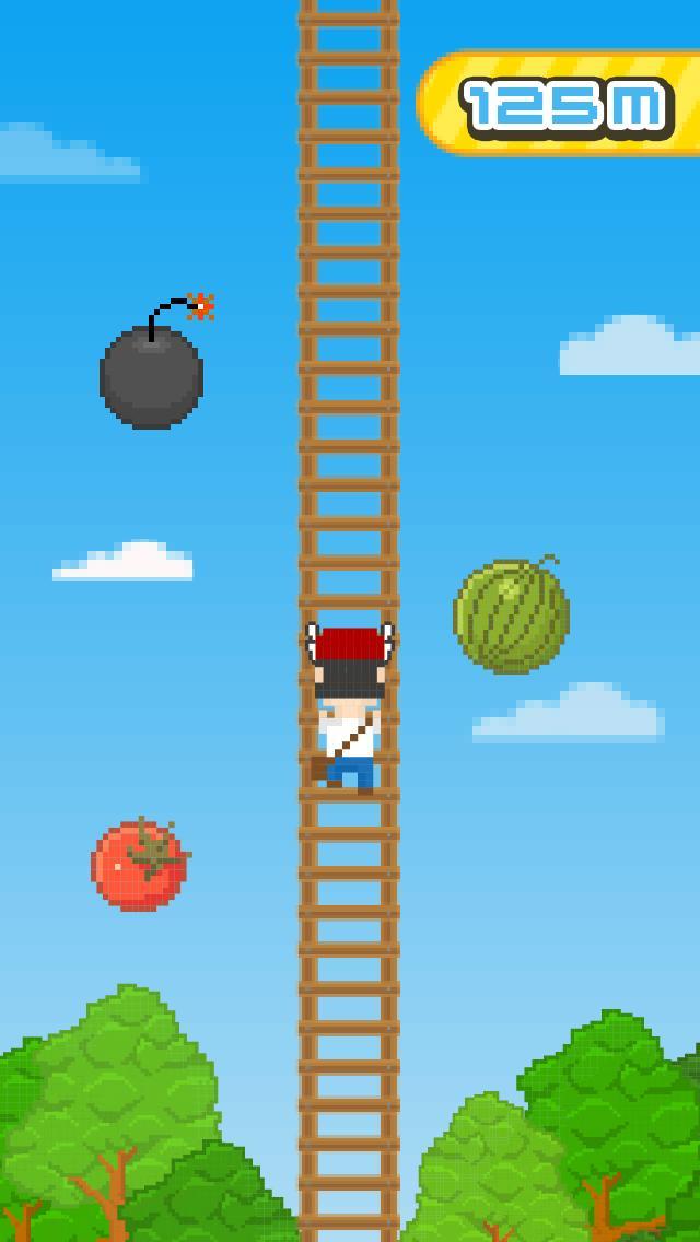 Pixel Flappy Man Climbing