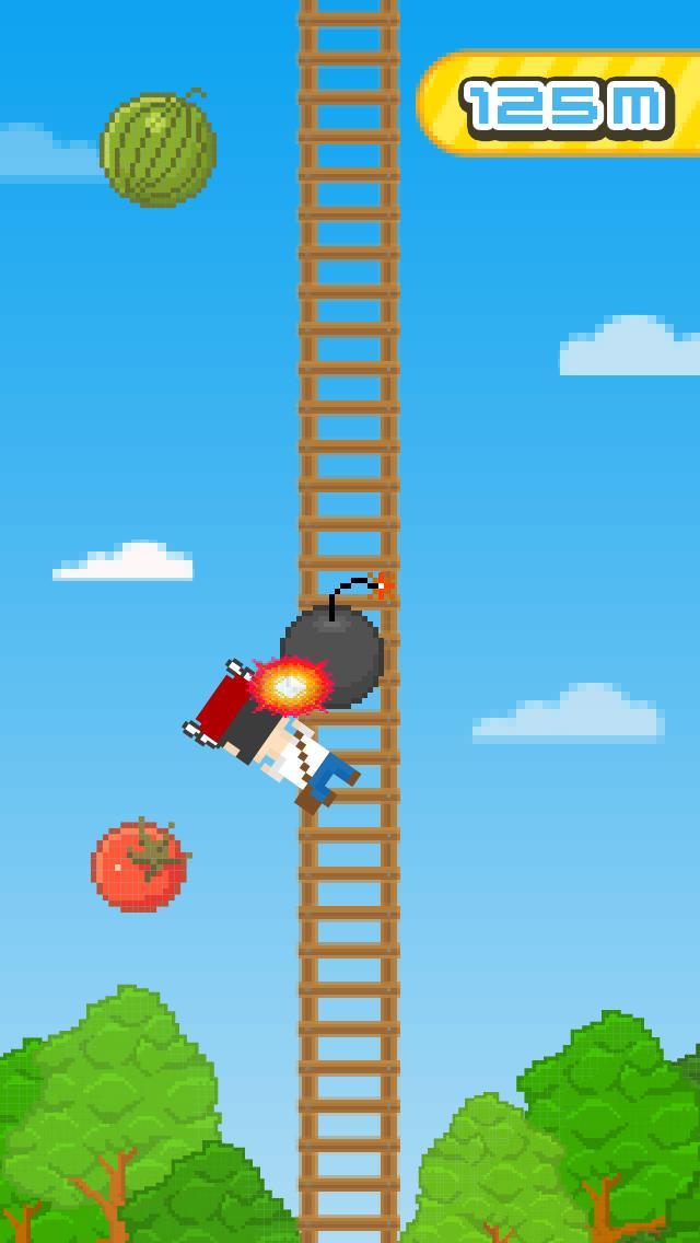 Pixel Flappy Man Climbing