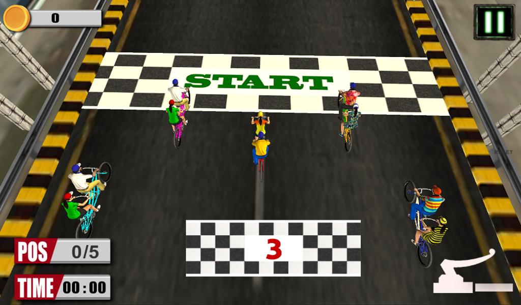 3D bicycle racing