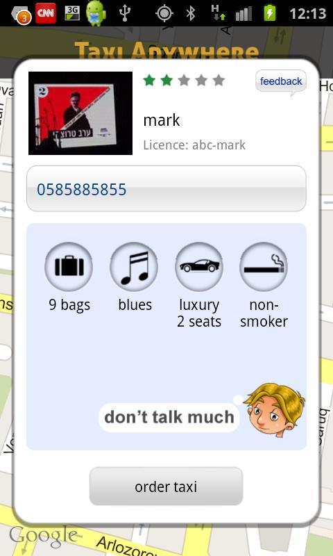 Taxi Anywhere - passenger