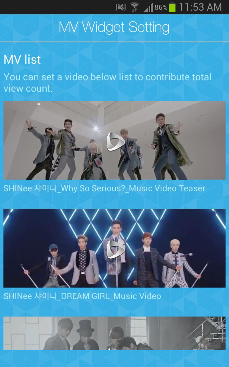 SHINee M/V Widget
