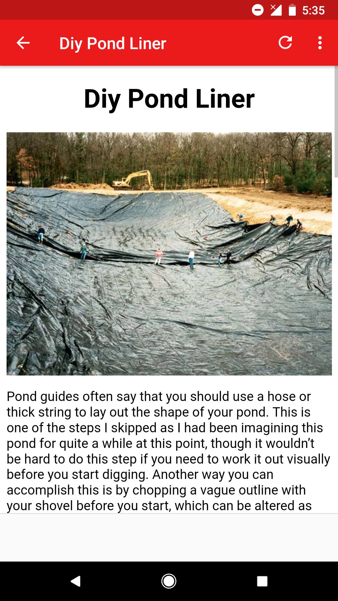 How To Build A Pond