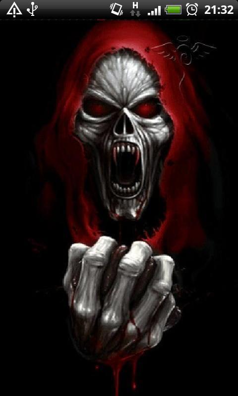 Evil Vampire Skull Live Wallpaper Theme Background