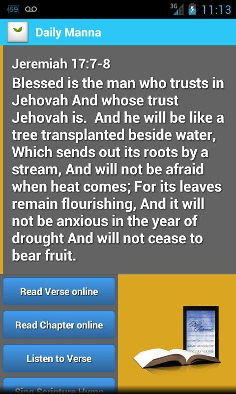 Daily Bible Verse Manna