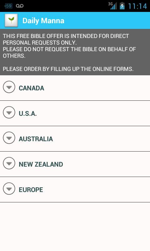 Daily Bible Verse Manna