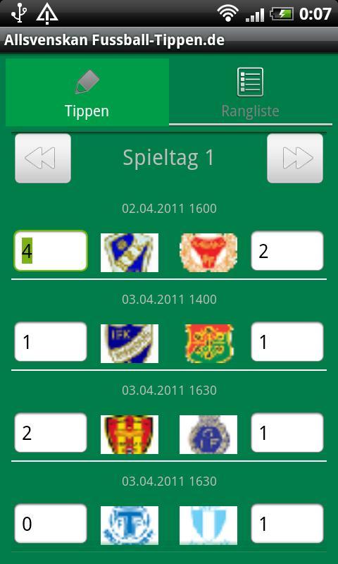 Allsvenskan Fussball-tippen.de