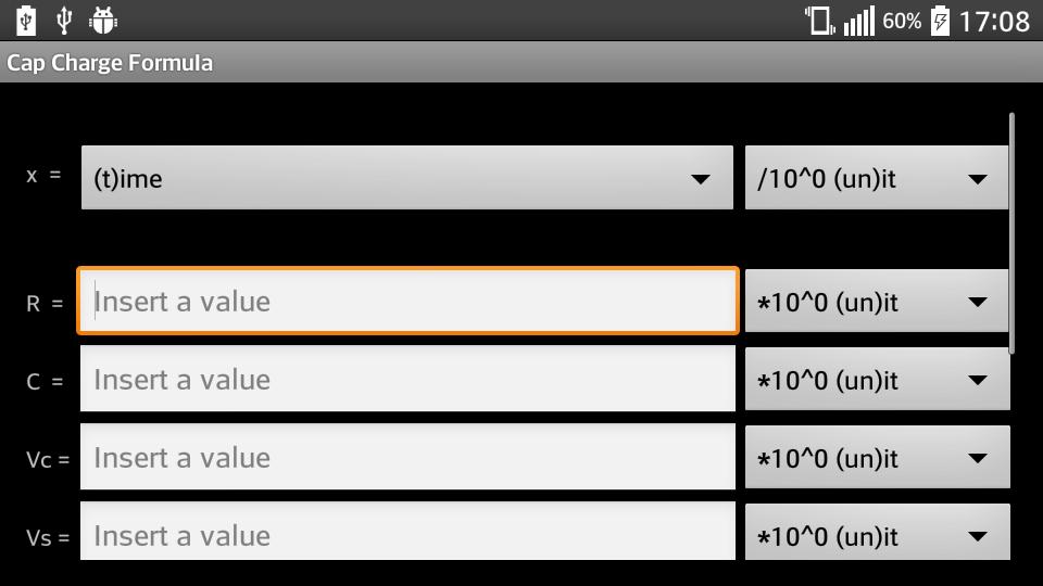 Capacitor Charge Formula